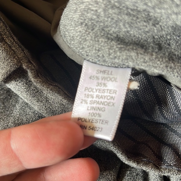 BANANA REPUBLIC Size 16L Tall 33"L Contoured Fit Stretch Wool Straight $118 NEW - Picture 11 of 15